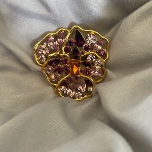 Nolan Miller Pansy Brooch